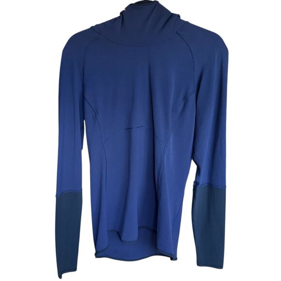 Lululemon Shape Up Pullover Hoodie Women's Size 10 Midnight Navy Nulu Fabric - Picture 3 of 10